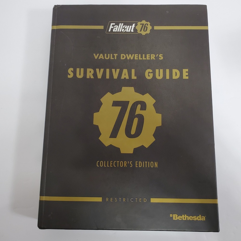 Bethesda Fallout 76 Survival Guide Collector Edition Hardcover Book
